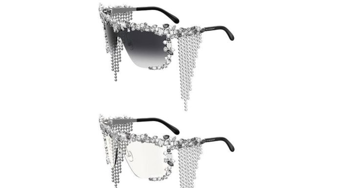 These $1164 crystal-encrusted Givenchy sunglasses are the most extra way to shade yourself from the sun