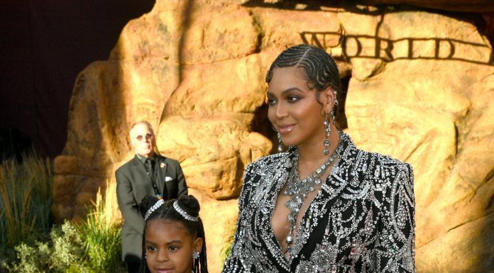 Beyoncé and Blue Ivy were twinning on the Lion King red carpet
