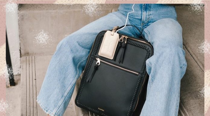 This vegan leather backpack gets me compliments every time I use it